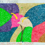 Paper mosaic done by Wee Wonder children